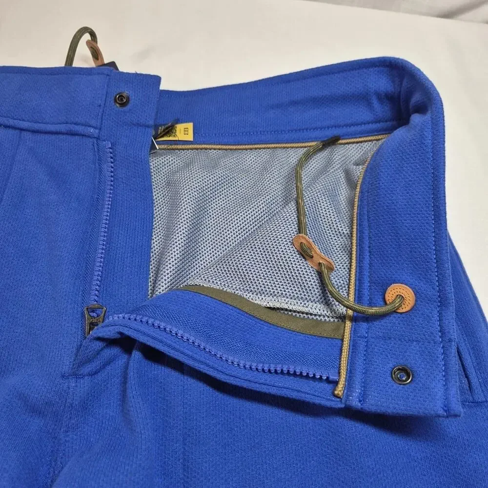 Polo Ralph Lauren Expedition Terry Shorts Men’s Size Large Blue Drawstring (54)